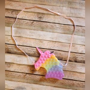 Unicorn Pop It Crossbody Purse